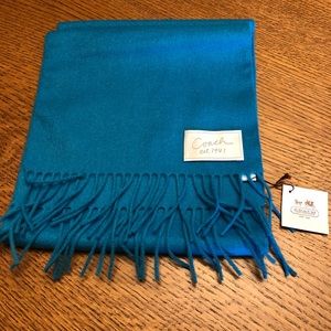 Coach cashmere blend muffler